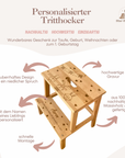 Tritthocker personalisiert Hasen