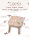 Farbiger Kinderhocker personalisiert Turnerin