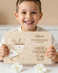 Scatola ricordo personalizzata per la Comunione / Cresima, colorata - Fede, Speranza, Amore