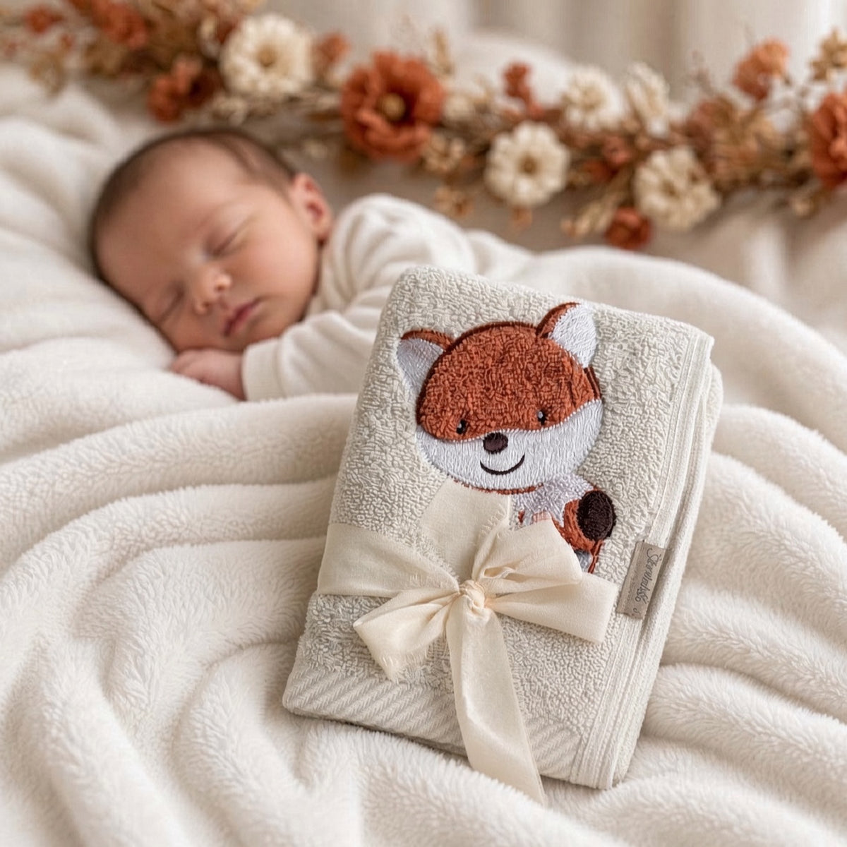 Geschenkset Fuchs oder Bär Schmusetuch und Handtuch von Sterntaler