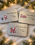 Guetzlidose «Frohe Weihnachten» Samichlaus – personalisiert für Götti & Gotti