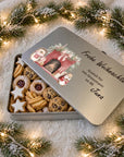 Guetzlidose «Frohe Weihnachten» Weihnachtsmotiv – personalisiert für Götti & Gotti