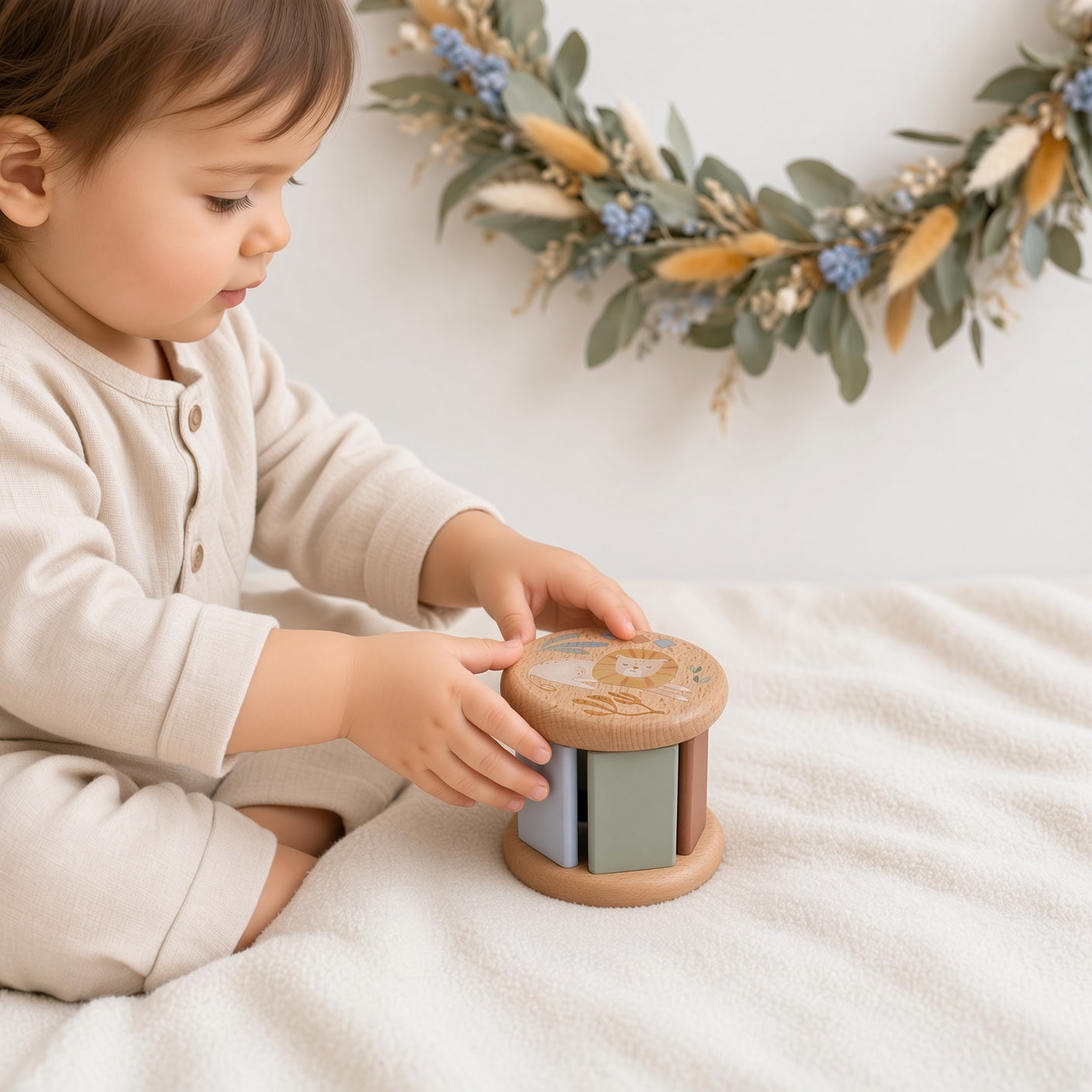 Holzspielzeug 3er-Set von Little Dutch personalisiert
