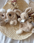 Personalisiertes Geschenkeset Schmusetuch und Babyschuhe Hase