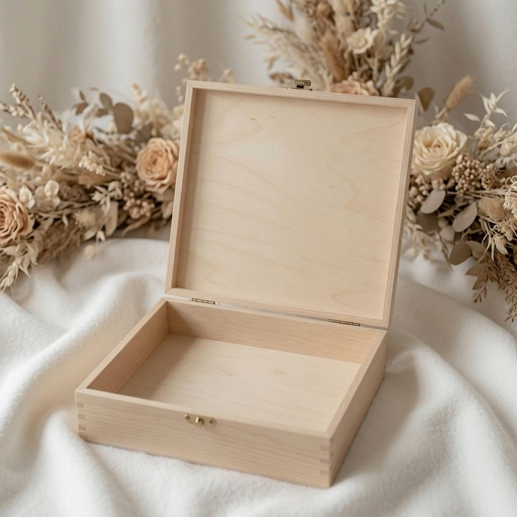 Geschenkeset Erstausstattung Löwe – Erinnerungskiste, Nuggikette, Rassel &amp; Haarbürste