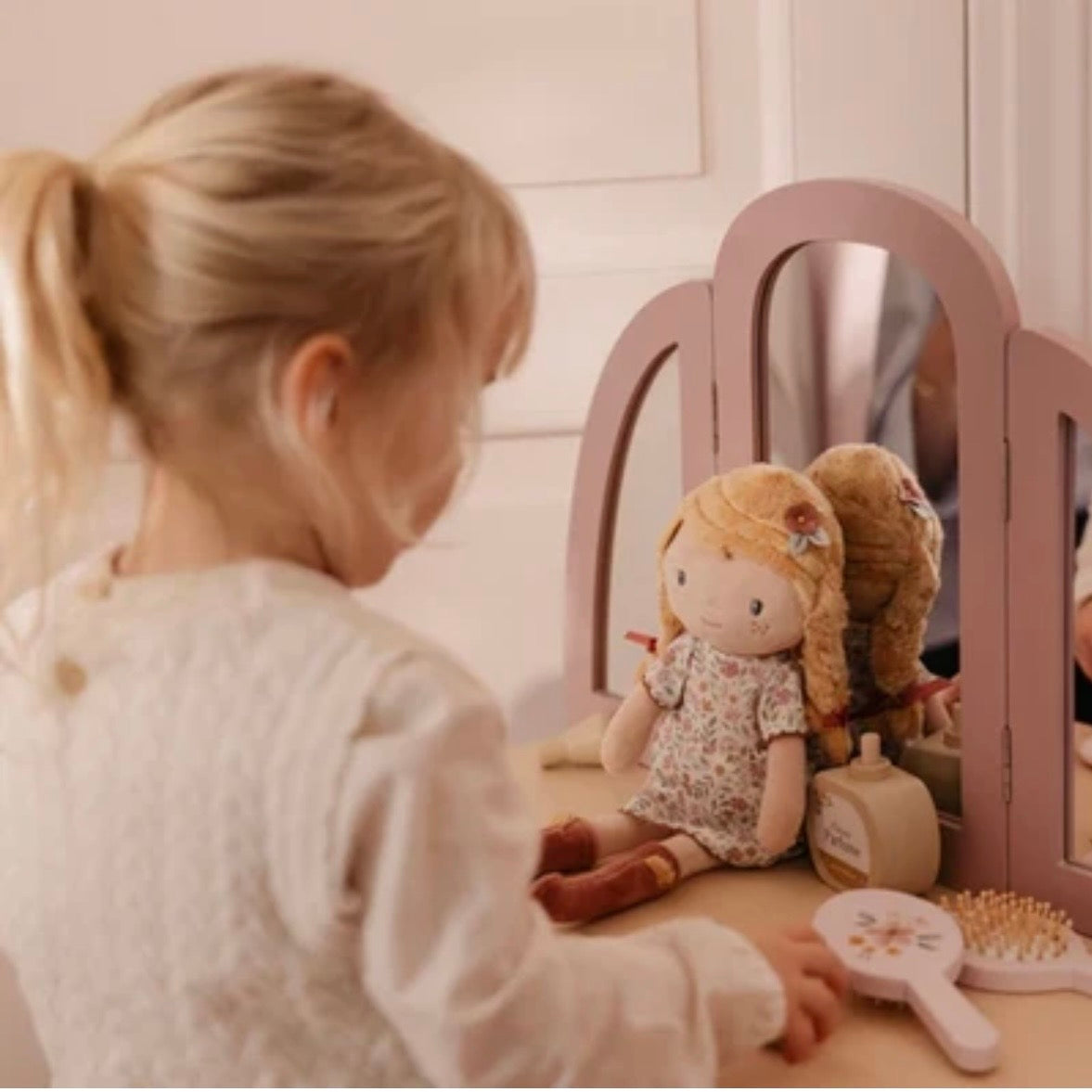 Stoffpuppe Julia oder Rosa personalisiert von Little Dutch