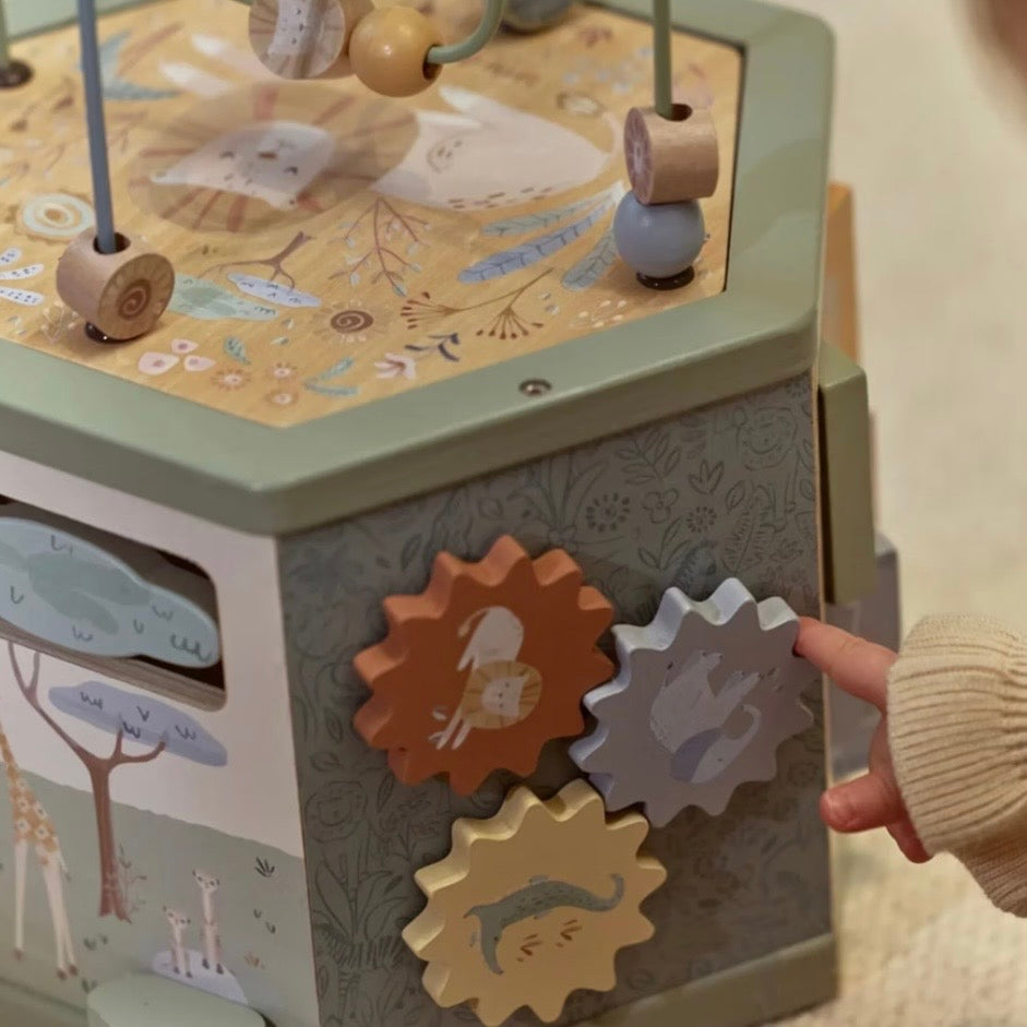 Motorikwürfel Safari Friends personalisiert von Little Dutch