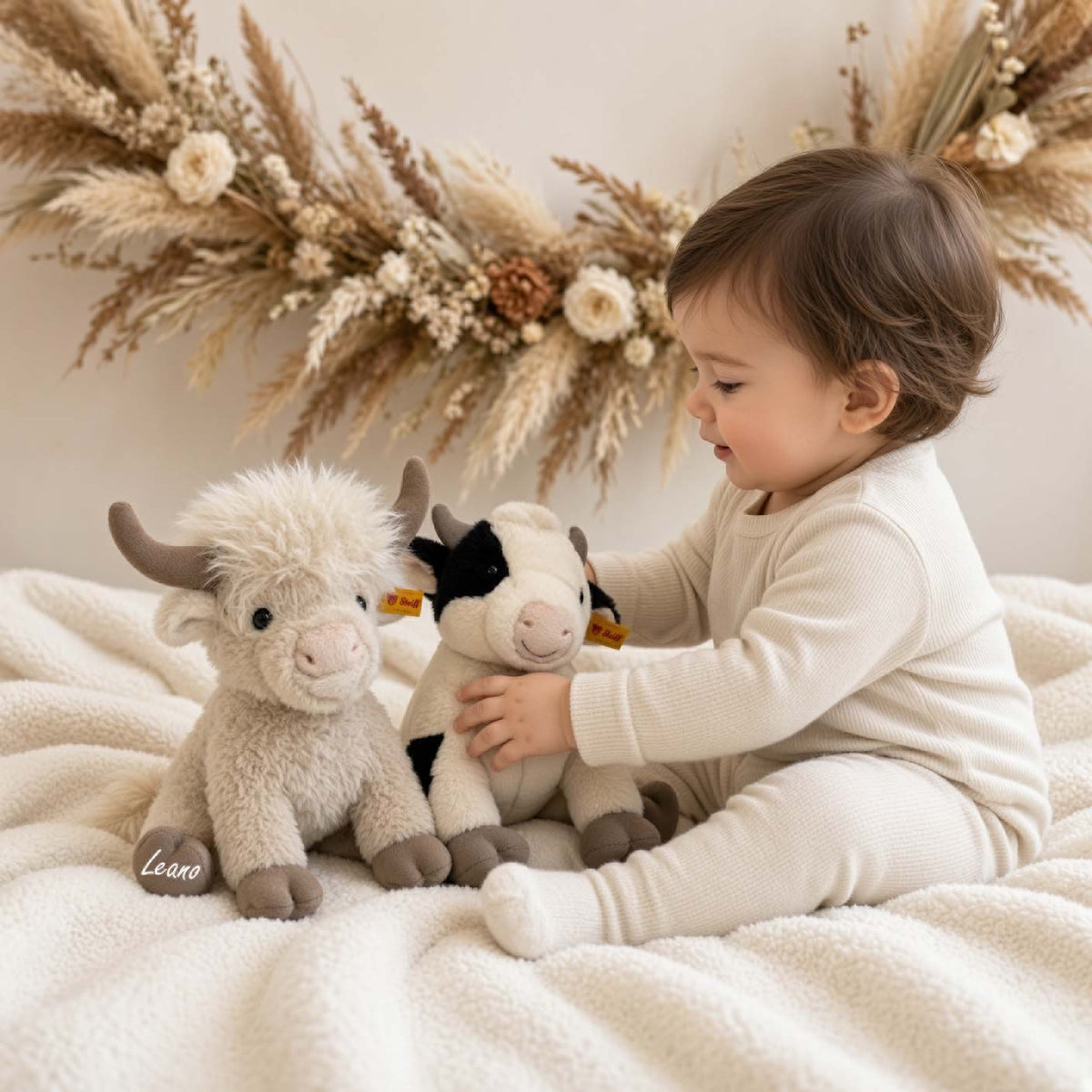 Kuscheltier Hochlandrind oder Kuh personalisiert von Steiff