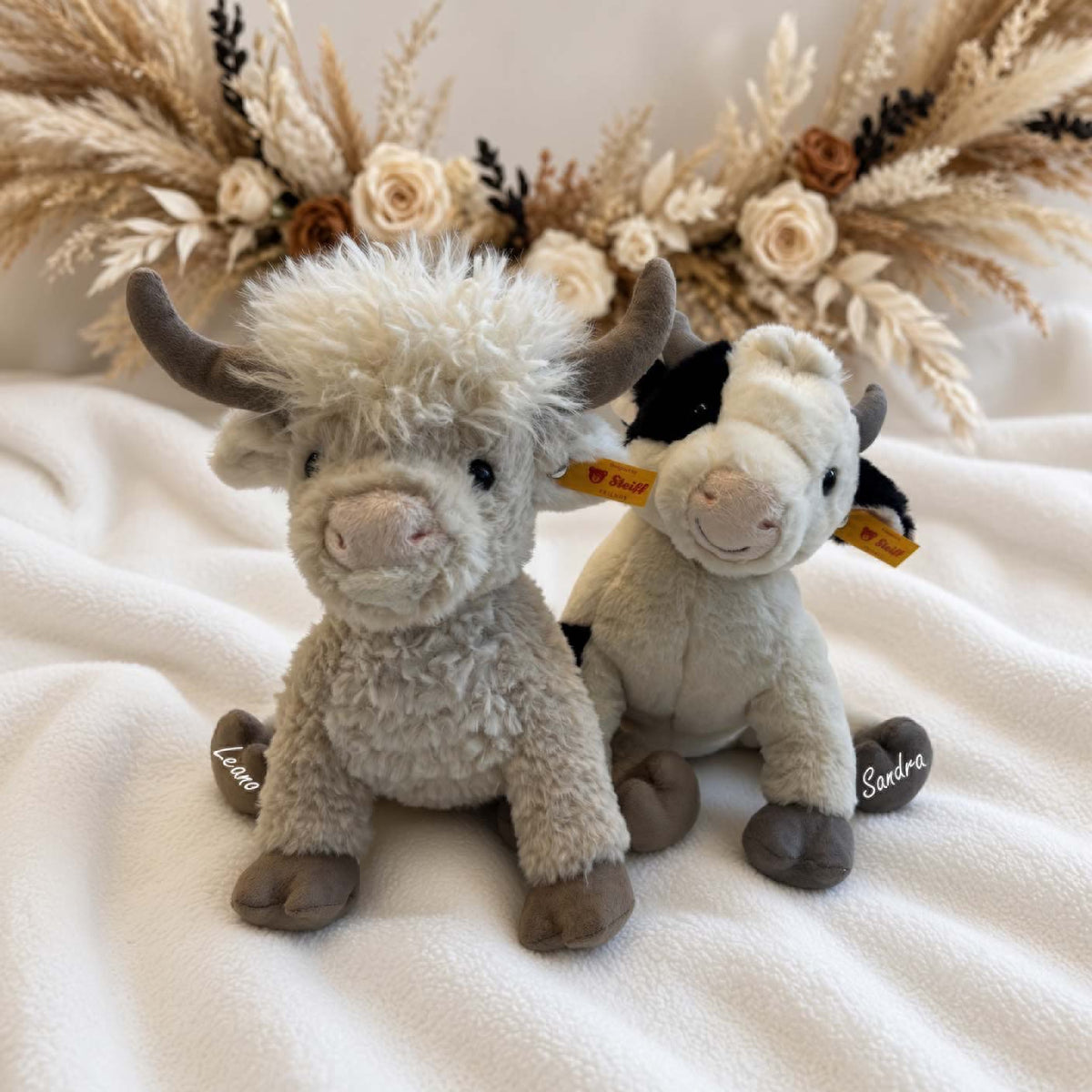 Kuscheltier Hochlandrind oder Kuh personalisiert von Steiff