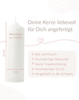 Personalisierte Taufkerze Wal