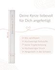 Personalisierte Taufkerze Wal