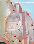Kinder Rucksack personalisiert Kirsche