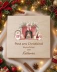 Farbige Weihnachtskiste mini Post fürs Christkind Weihnachtskollektion