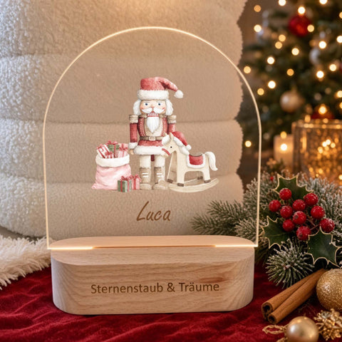Farbiges Nachtlicht personalisiert Nussknacker Weihnachtskollektion