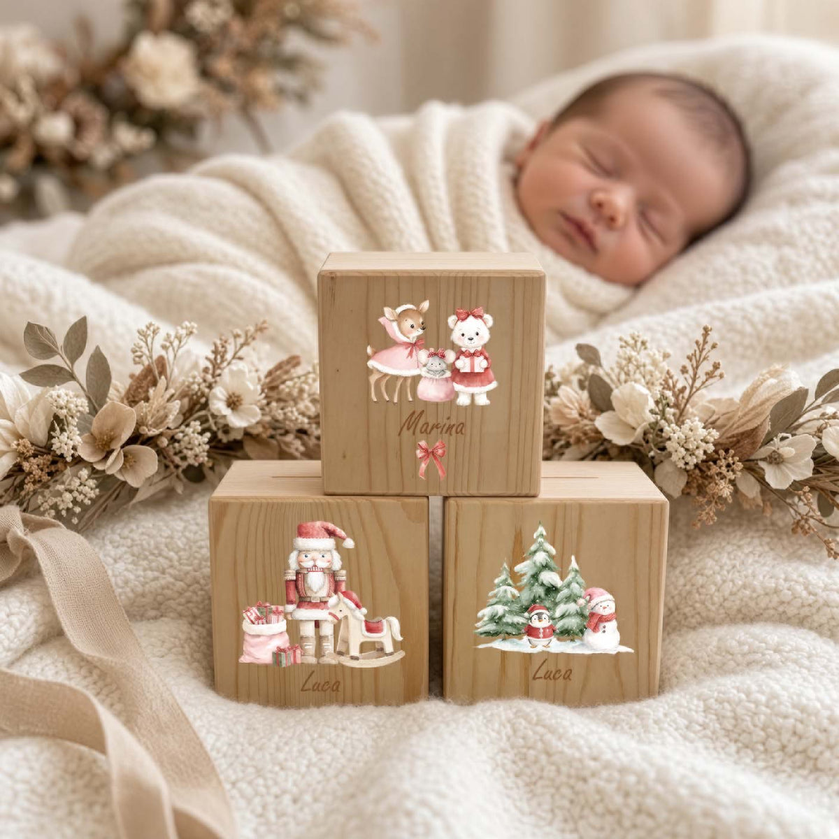 Spardose / Kässeli Weihnachten personalisiert bunt Weihnachtskollektion