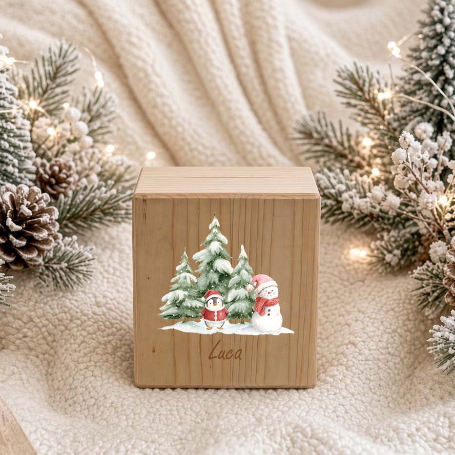 Spardose / Kässeli Weihnachten personalisiert bunt Weihnachtskollektion