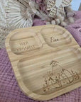 Assiette pour enfant en bambou personnalisée Tipizelt