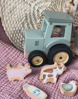 Personalisierter Traktor mit Anhänger