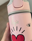 Personalisierte SIGG Trinkflasche mit Strohhalm