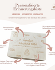 Erinnerungskiste personalisiert Motiv Schulkind 2026